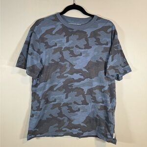 American Eagle Outfitters Men’s Shor sleeve BLUE CAMO Super Soft T-Shirt SZ M